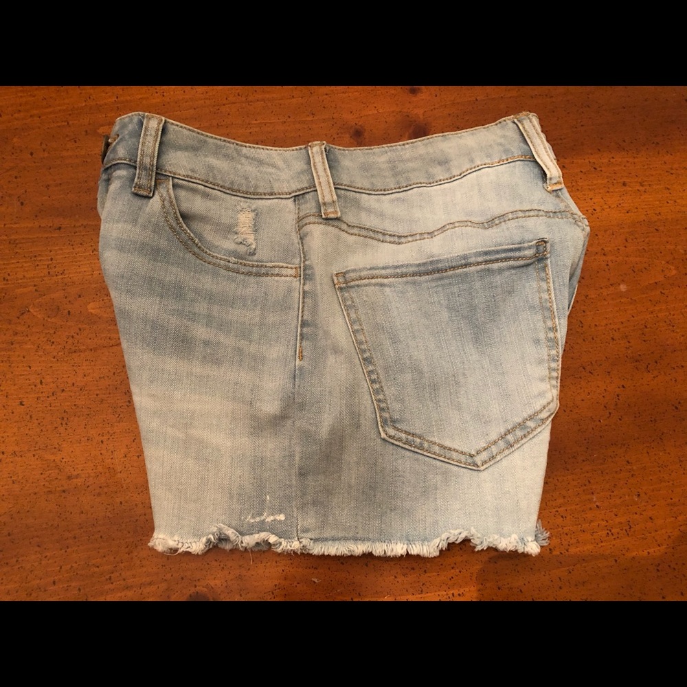 SO High Rise Shortie Jean Shorts - Size 5